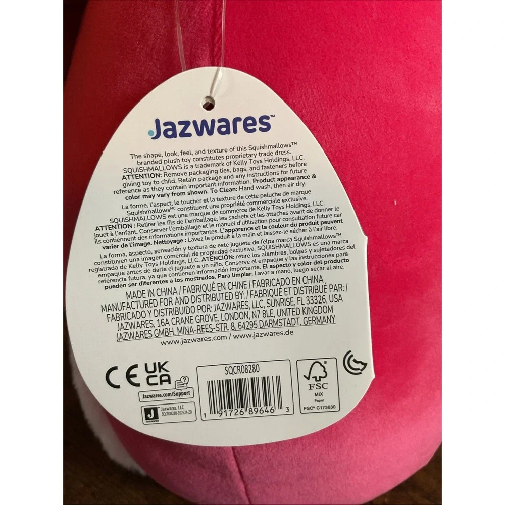 New Squishmallows Cherry Stuffed‎ Soft Plush Toy 11 Inch New with Tags